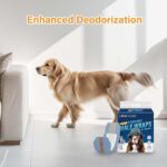 Honeycare Disposable Male Wraps for Senior Dogs, S Size, 40 Count, Super Absorbent, Breathable, Wetness Indicator, Super Deodorization, Cute Suit Suspenders Design - Image 3
