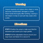 Honeycare Disposable Male Wraps for Senior Dogs, S Size, 40 Count, Super Absorbent, Breathable, Wetness Indicator, Super Deodorization, Cute Suit Suspenders Design - Image 6